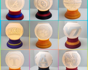 Sports Snow Globes | Custom Order | Christmas Snow Globe | Tealight