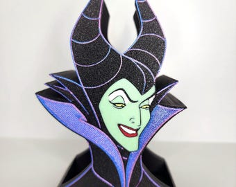 Glow-in-the-Dark Maleficent-Inspired Pen Holder: Villain Desk Organizer