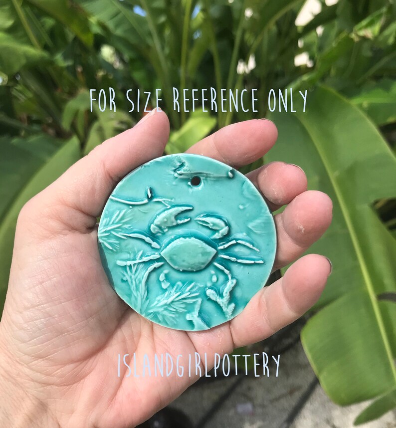 Aqua Starfish Ornament Sea star Christmas Tree Pottery Ornament Home Decor Free Shipping