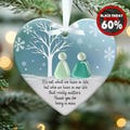 Friendship Heart for Christmas Tree Hanging Ornaments, Custom Friendship Real Sea Glass Friendship Decor, Timeless Friendship Heart Keepsake product logo