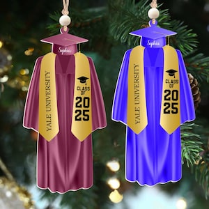Graduation Gift, Personalized 2025 Graduation Ornament, High School Grad, Class Of 2025, Gift for Grads, Senior 2025, Gifts for graduate