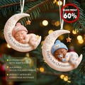 Baby’s First Christmas Ornament – Custom Moon Acrylic Keepsake, Personalized Newborn Gift, Unique Holiday Decoration, Baby Gift Idea product logo