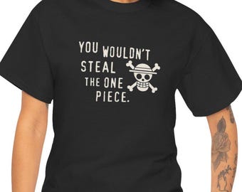 ワンピースシャツ、海賊行為はライフスタイル、ワンピースを盗むなんてありえない、アニメギフト、麦わら帽子Tシャツ