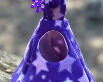 Tee Pee Tent Sleeping Bonding Pouch for Sugar Gliders, Hamsters, Rats, Mice, Hedgehog, Flying Squirrel