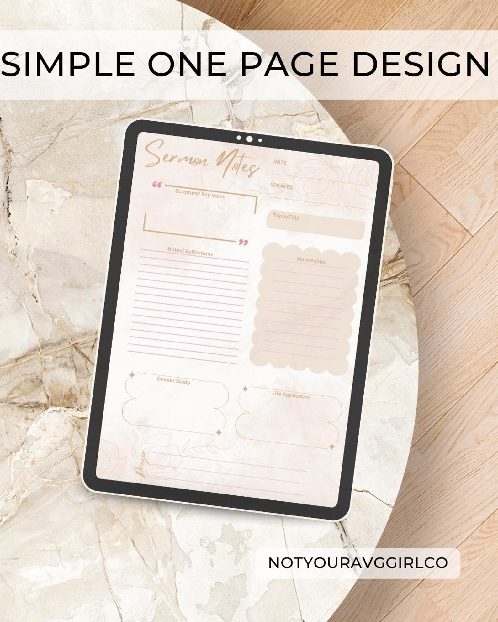 Digital Sermon Notes | Compatible With Goodnotes & Notability | Faith ...