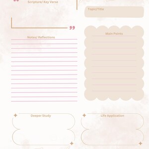 Digital Sermon Notes | Compatible With Goodnotes & Notability | Faith ...