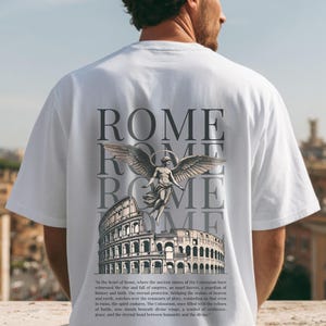 Rome Coliseum Graphic T-Shirt - Bold Design for Travel Lovers & History Buffs