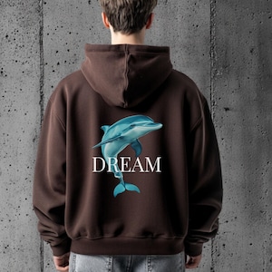 Sudadera con capucha Dream Dolphin: un regalo para los amantes del océano