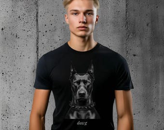 Doberman Graphic Tee – Edgy Dog Lover Streetwear