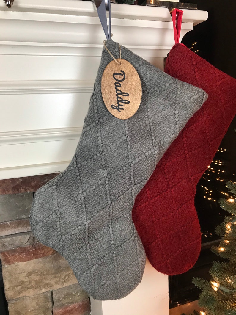 Sweater Knit Christmas Stockings Personalized Family Etsy