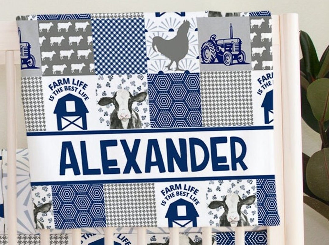 Farm Crib Bedding Set Farm Nursery Baby Boy Farm Bedding Etsy