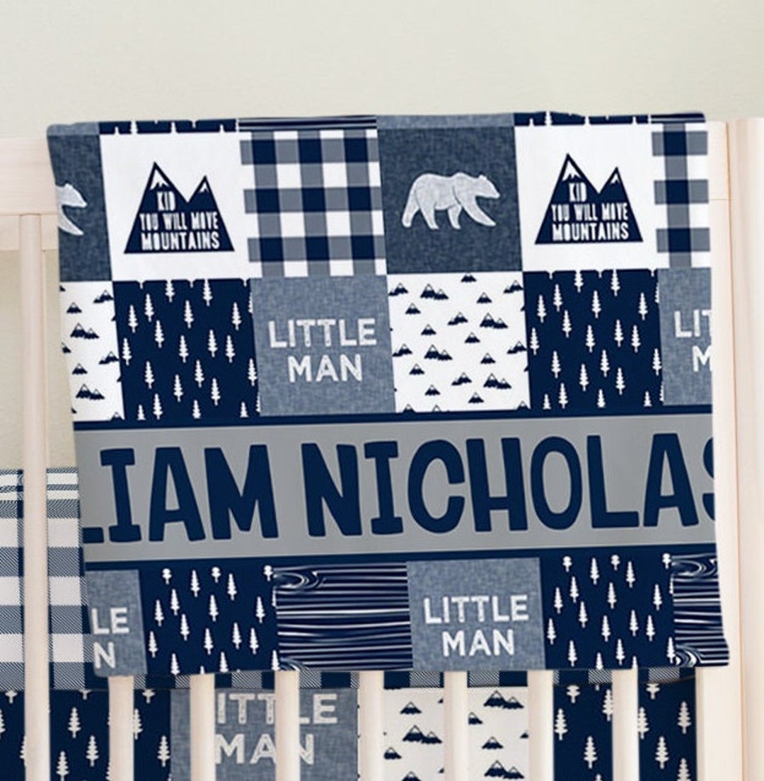 Crib Bedding Set Boy, Baby Boy Crib Bedding Sets, Woodland Nursery Set