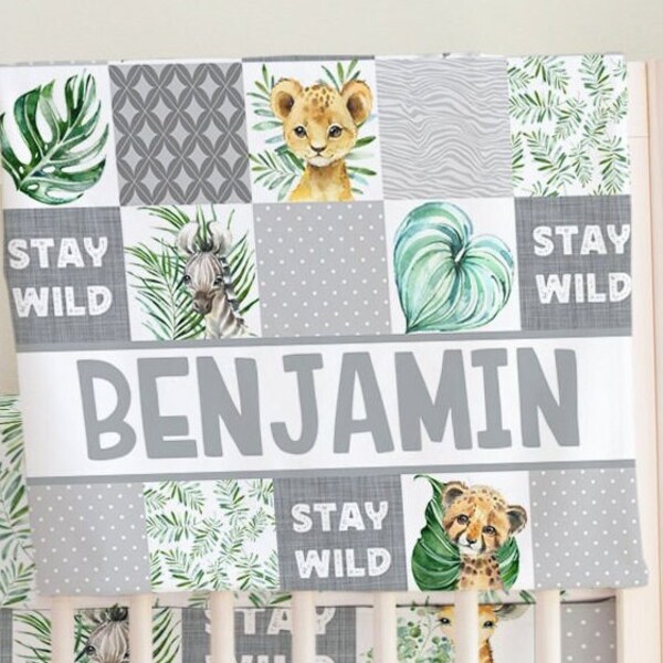 Safari Crib Bedding Etsy