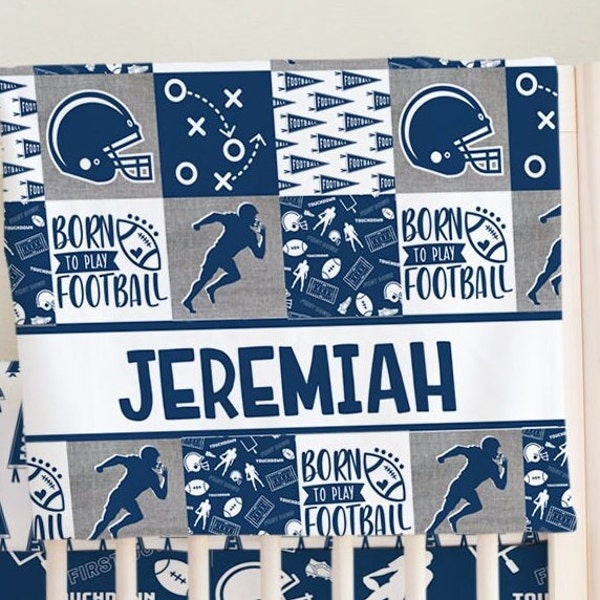 Football Crib Sheet Etsy