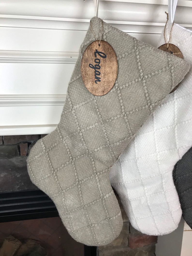 Sweater Knit Christmas Stockings Personalized Family Etsy