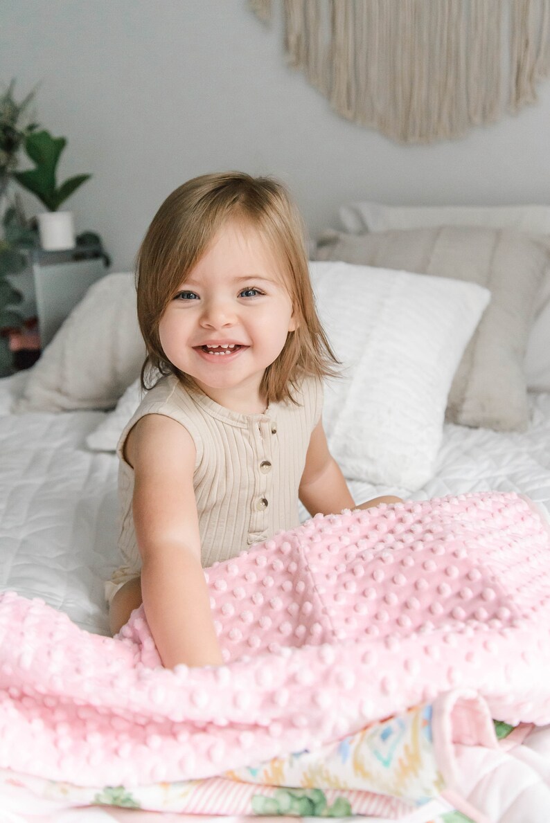 Floral Cactus Personalized Baby Quilt Boho Crib Bedding Set Etsy