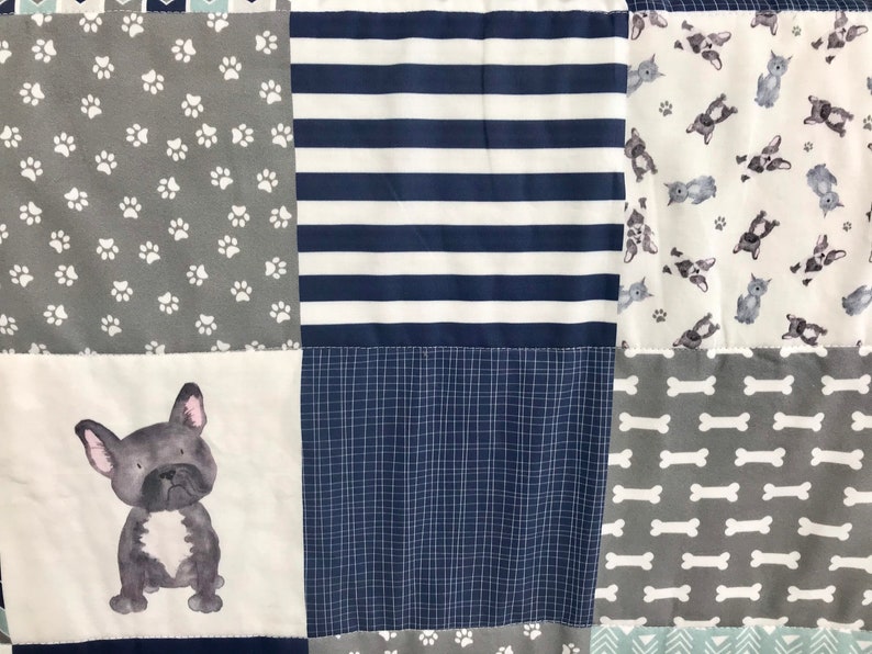 Dog Nursery Bedding Baby Boy Puppy Blanket Personalized Etsy