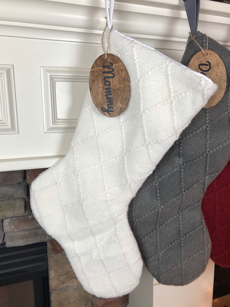 Sweater Knit Christmas Stockings Personalized Family Etsy