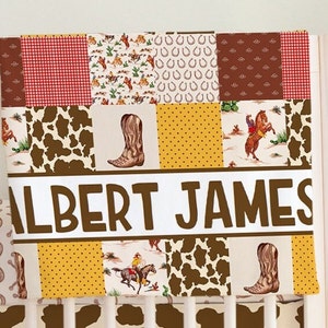 Horse Crib Bedding Set, Cowboy Crib Bedding Set, Baby Boy Crib Bedding Set, Cowboy Nursery, Western Crib Bedding Set, Western Baby Nursery