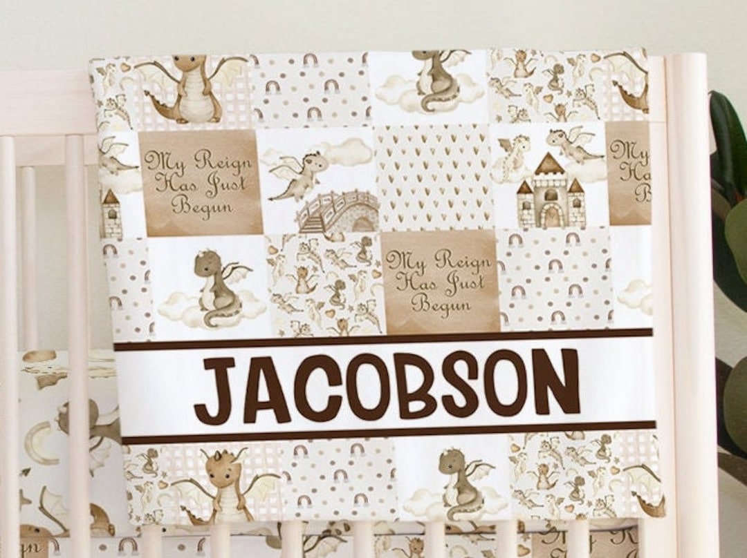 Dragon Nursery Dragon Crib Bedding Fairy Tale Nursery Decor Etsy