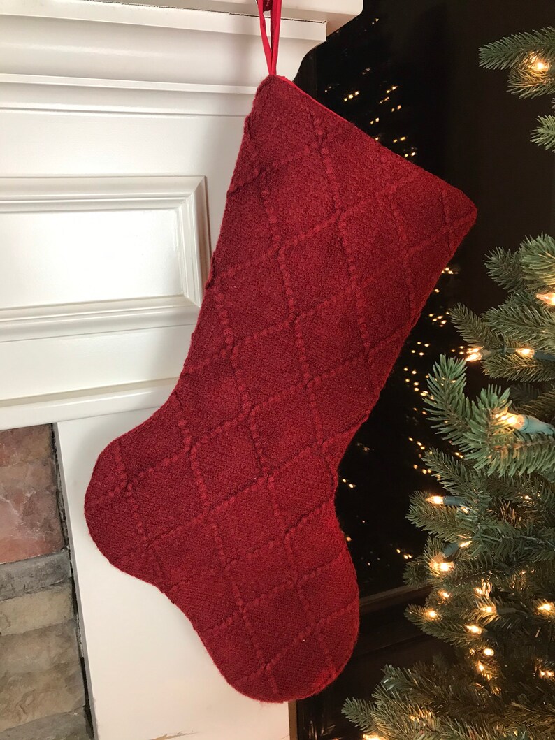 Sweater Knit Christmas Stockings Personalized Family Etsy