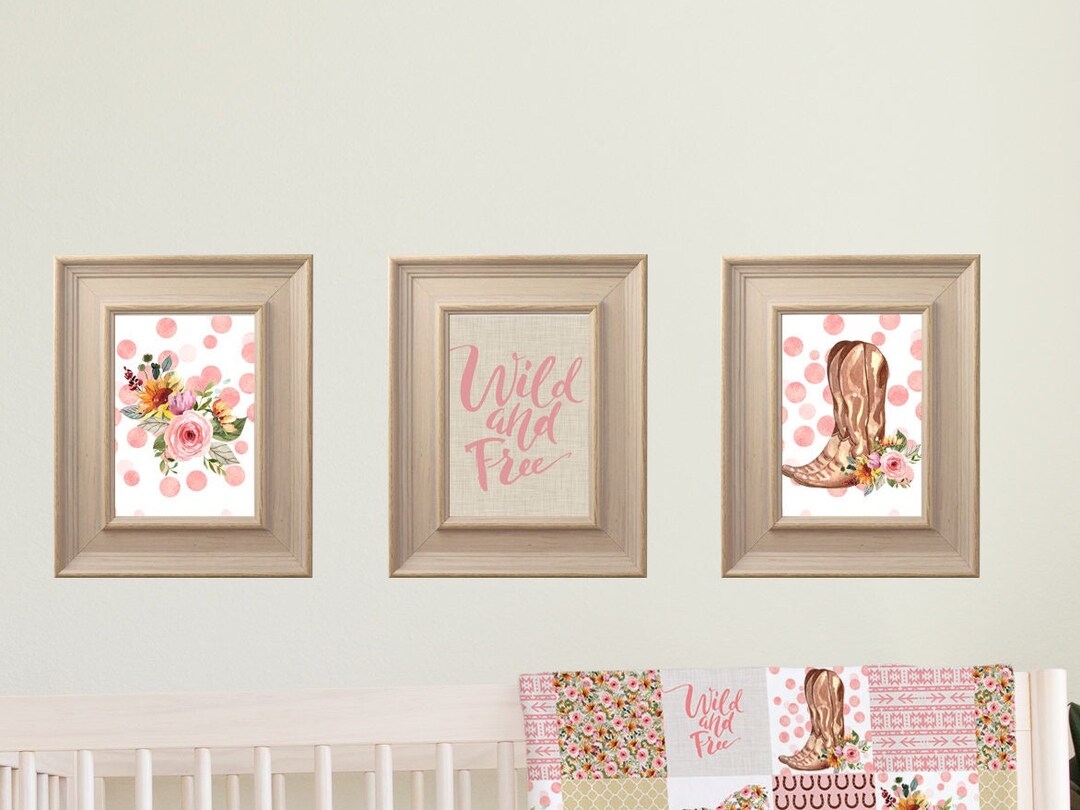 Horse Nursery Print, Western Pony, Horse Nursery Decor, Nursery Wall Art Girl, Nursery Wall Art