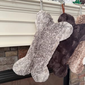 Fur Pet Christmas Stockings - Dog Stocking with Tag - Personalized Dog Bone Stocking - Gift for Dog Lover - Stocking Stuffer image 10