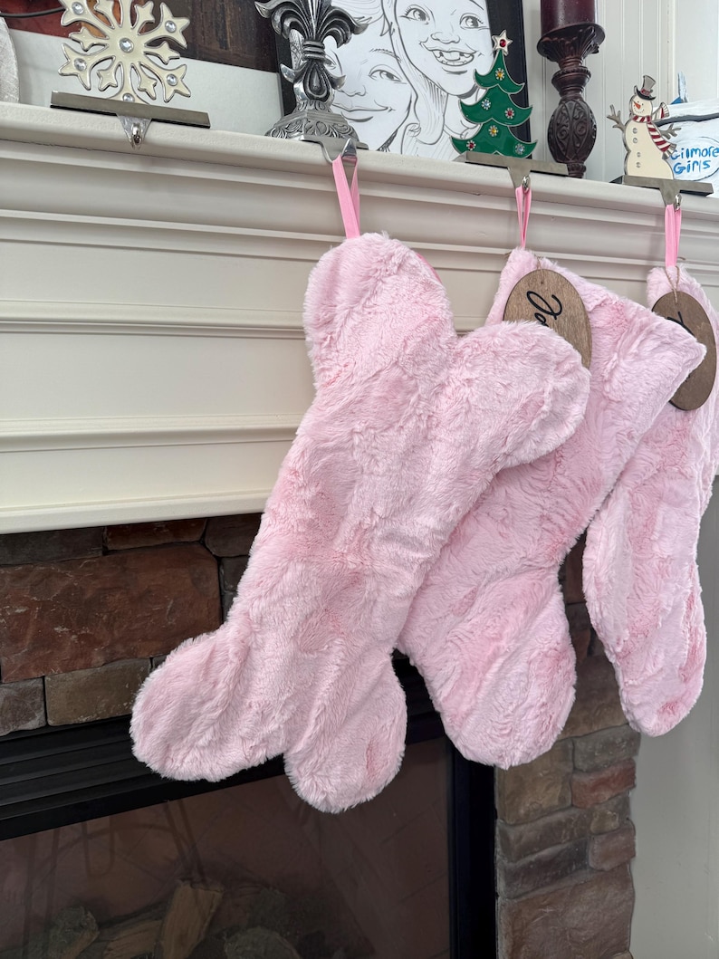Fur Pet Christmas Stockings - Dog Stocking with Tag - Personalized Dog Bone Stocking - Gift for Dog Lover - Stocking Stuffer image 11