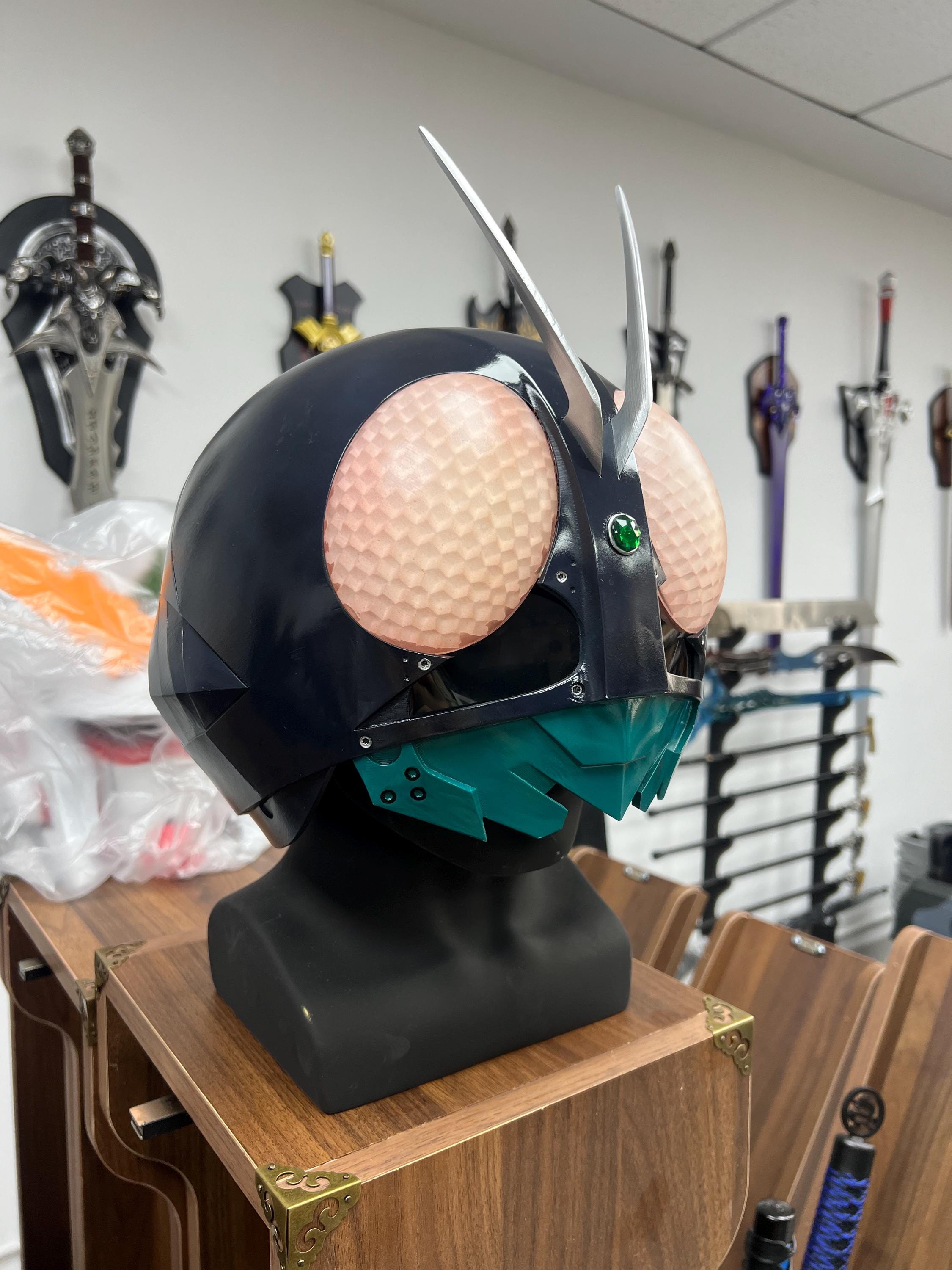 3Dプリント 自動開閉 LED マスク 仮面ライダー 2023 V1 V2 V3 2+1