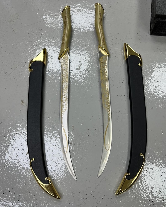 鋼鉄の短剣、ダガーブレードナイフ、コスプレ、中世の金属武器、エルフ