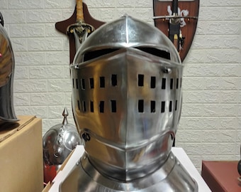 Dark Souls Knight Steel Helmet cosplay metal armor Elden Ring Bloodborne