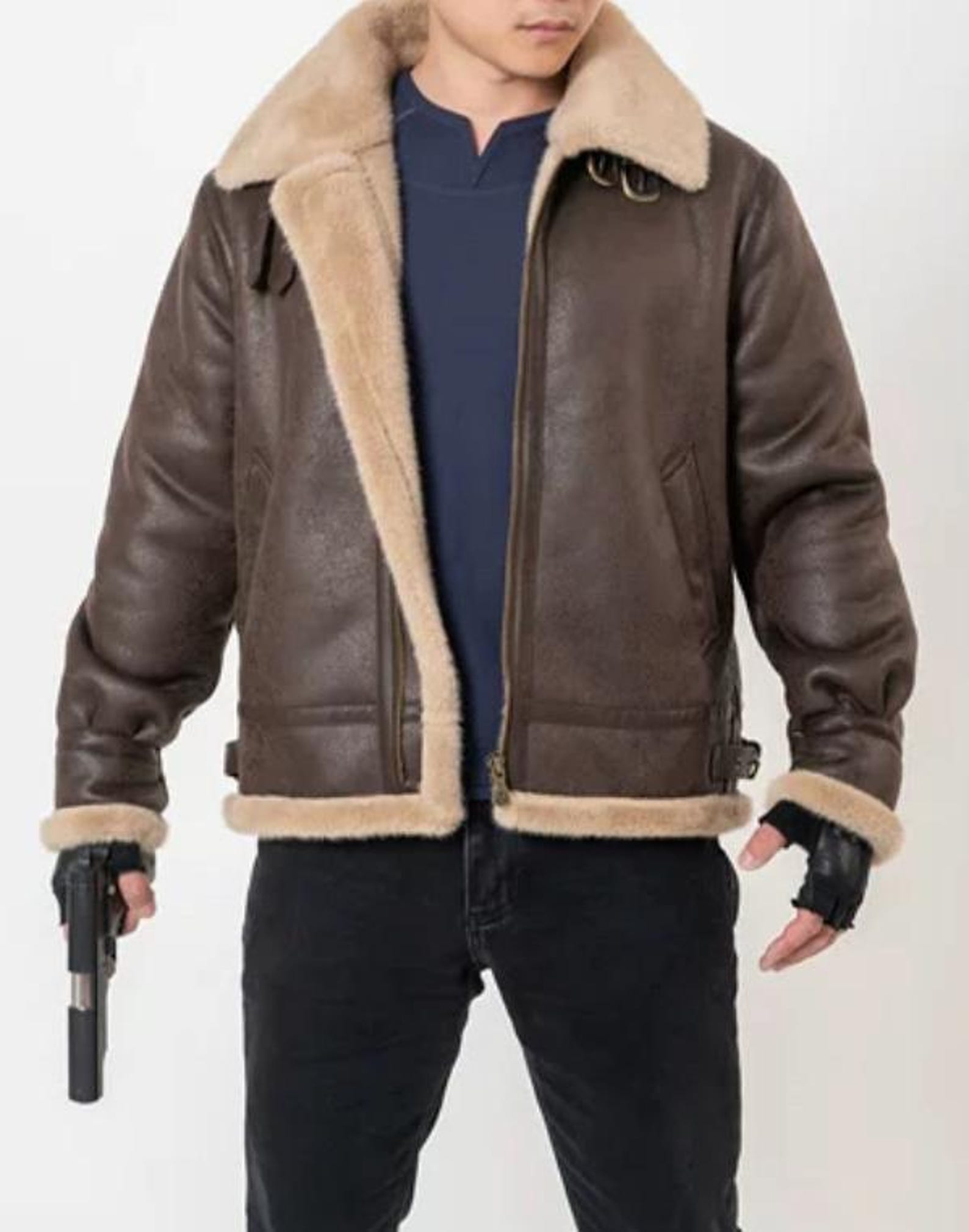 Resident Evil Biohazard Leon Outfit Jacket Tee Cosplay Dressing ...