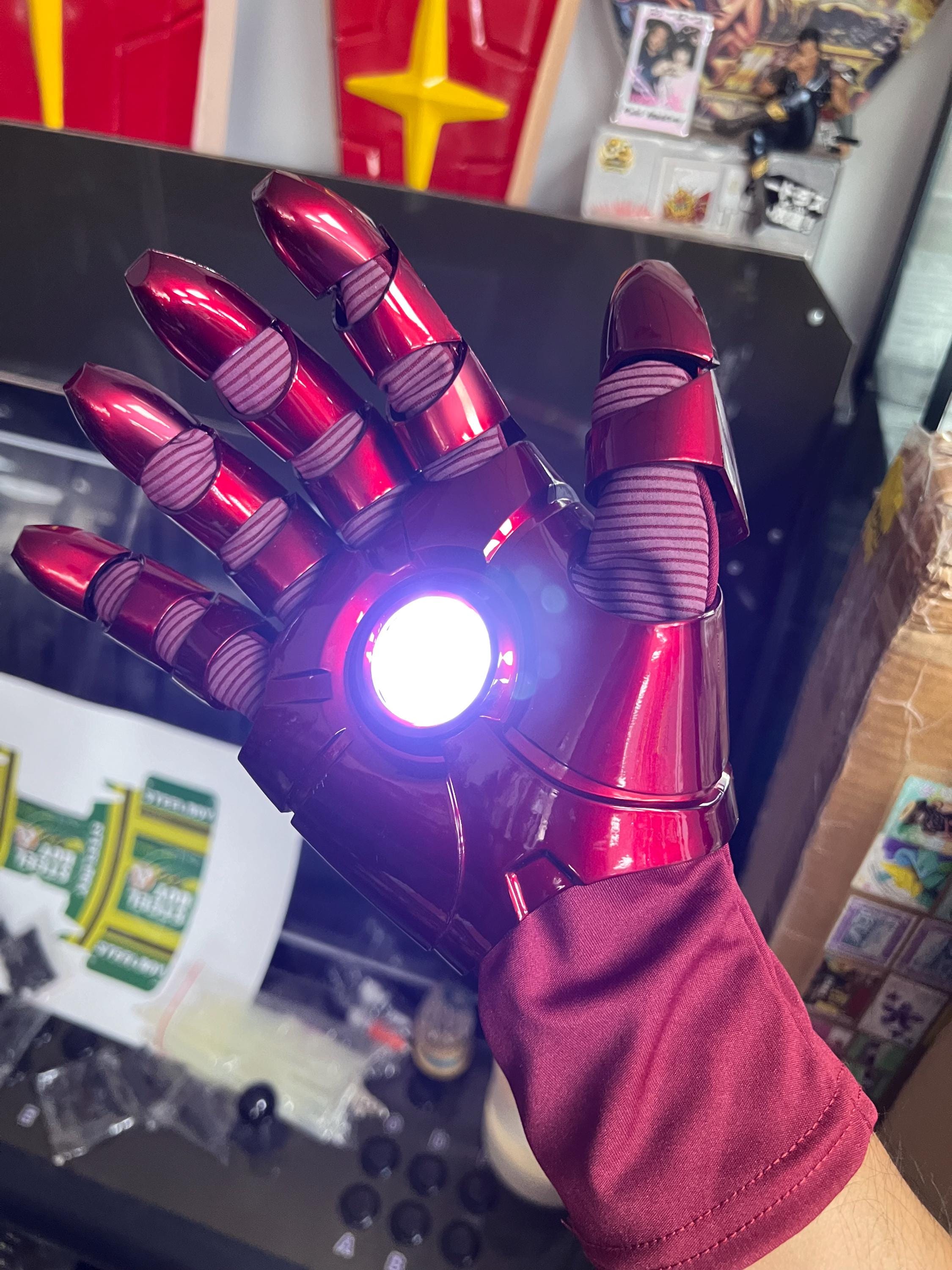 Ironman Iron man LED palm hand gauntlet armor cosplay toy