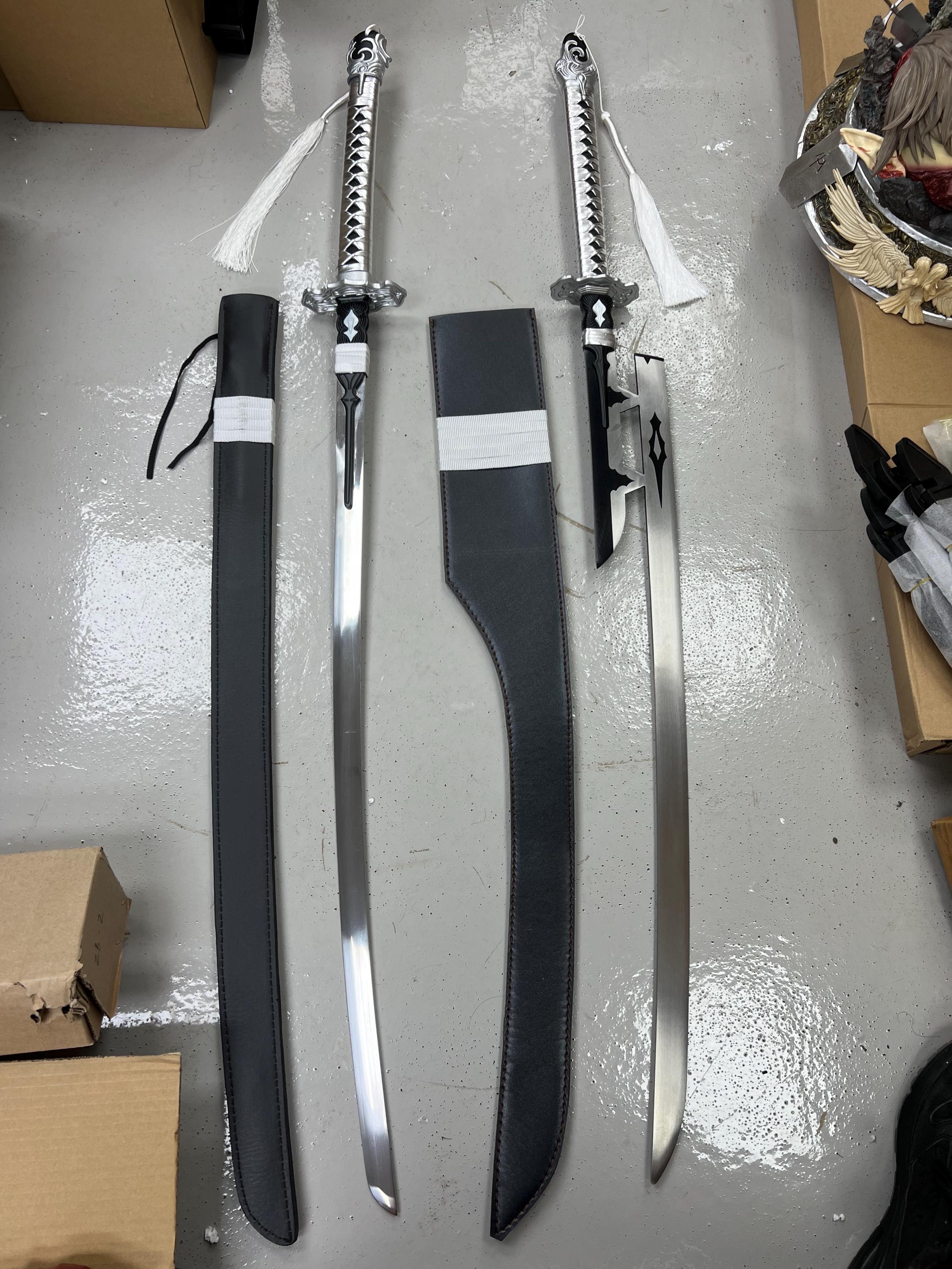 Neir 2B Automata Steel Katana Blade cosplay metal sword weapon A2 9S