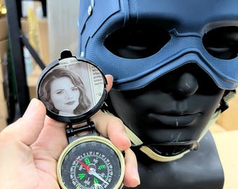 Captain Girlfriend Photo Compass Watch Helmet cosplay prop