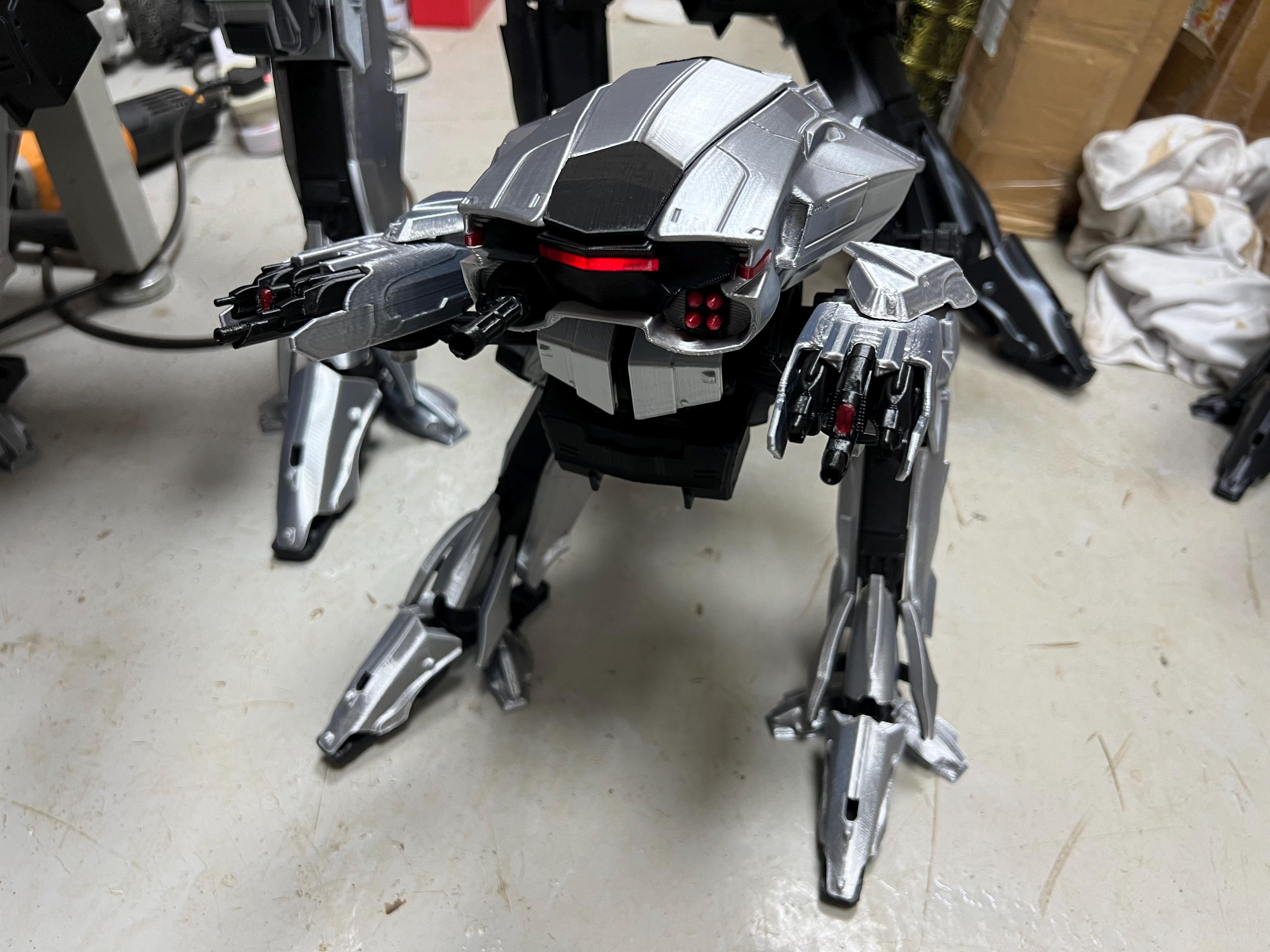 3d Print Robot Robocop OCP ED-209 Mecha ED209 1987 2014 Sliver  display picture 1