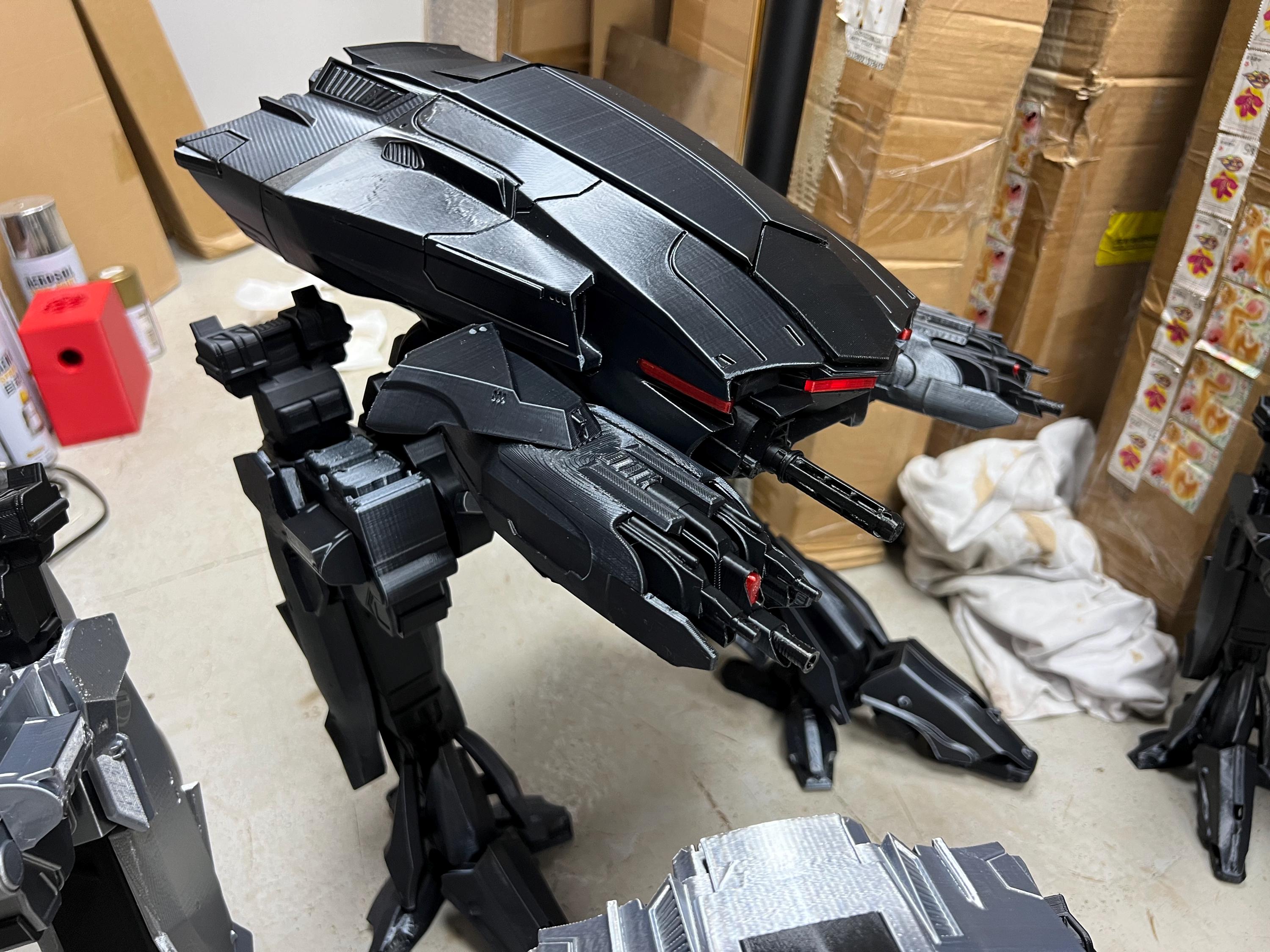 3d Print Robot Robocop OCP ED-209 Mecha ED209 1987 2014 Sliver  display picture 1