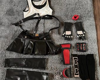 Final Fantasy VII remake rebirth Tifa Lockheart night dressing fighting suit cosplay cloth