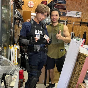 Resident Evil Biohazard Leon Outfit Jacket Boots cosplay full set