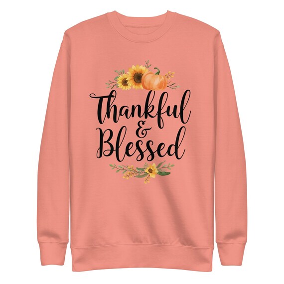 Grateful & Blessed Unisex Cotton-Blend Sweatshirt