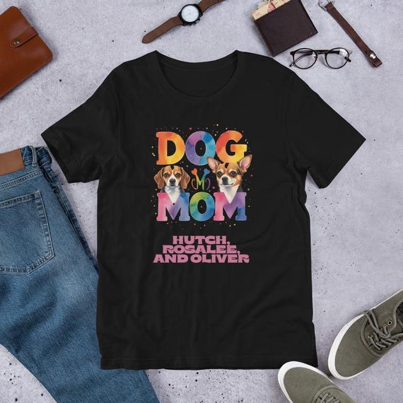 Chi and Beagle Dog Mom Unisex t-shirt