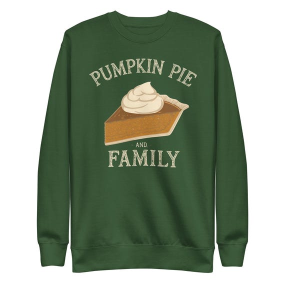 Pumpkin Pie Sweatshirt: Unisex Cotton-Blend Fall Sweater