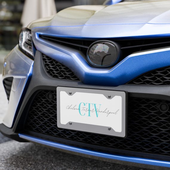 Custom Initials Vanity license plate