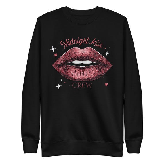 Midnight Kiss Crew Unisex Premium Sweatshirt
