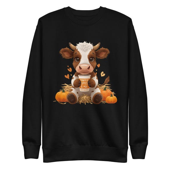 Pumpkin Spice Sweatshirt: Unisex Cotton-Blend Fleece Sweater