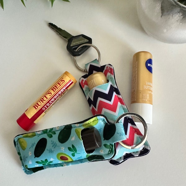 Lip Balm Holder w/Swivel Key Chain Clip stocking stuffer wedding favor party favor Lanyard Accessory Gift Teacher Nurse Mom Girl  Mother