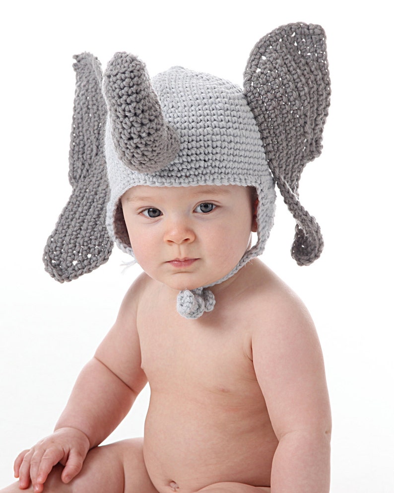 Elephant Hat Crochet Pattern Instant Download Etsy