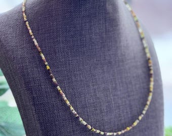Sunflower Seed Bead Necklace Anklet Earrings BoHo Minimalist Festival Jewelry Trending Yellow Gold Browns bead mix