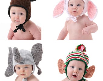 Handmade Crochet Hat Beanie - Custom Newborn - Baby - Child - Adult - Costume or Photo Prop - Made to Order - Gift - Original Designer