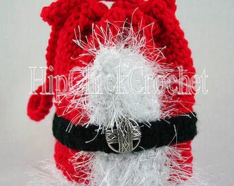 Jolly Santa's Suit Purse Crochet Pattern - Instant Download